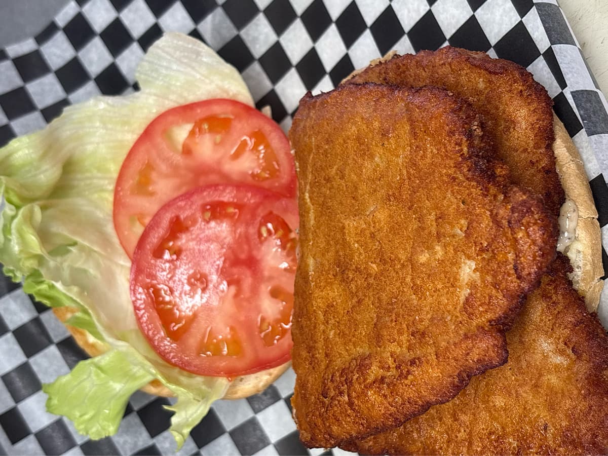 Pork Schitzel Sandwich